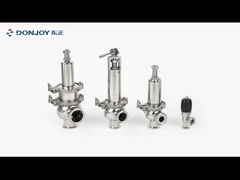 Sanitary EPDM Gasket 120℃ pressure Over Flow Valve Clamp Ends