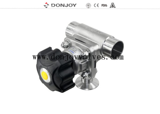 3Way T Type Sanitary Diaphragm Valve For Phamacy