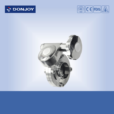 Donjoy Stianless Steel Manual fine tuning sanitary butterfly valves with Wled Connection