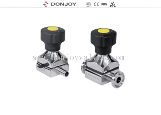 Mini Direct way Clamp Sanitary Diaphragm Valve with plastic handwheel