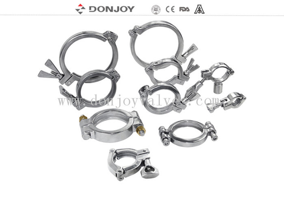 SS304 Stainless Steel Sanitary Fittings Nut for Heavy duty Single Pin Clamp Wing / A / B / C / D Type