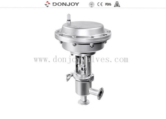 Thin film Pneumatic Aseptic Reversing Seat Valve DN25-DN100 with  SS316L