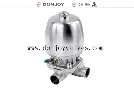 3Way T Type Sanitary Diaphragm Valve For Phamacy